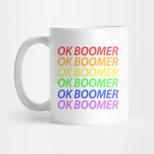 Ok Boomer Rainbow Mug